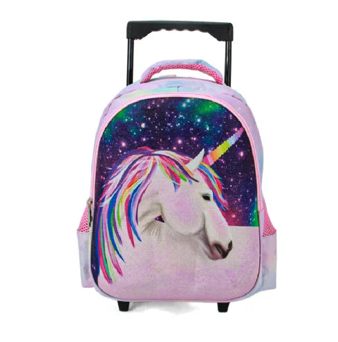 Cartable à Roulette Maternelle 43cm Licorne Set