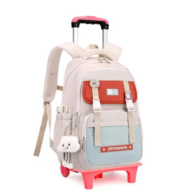 Cartable à Roulette Grand 55cm Très Grande Capacité