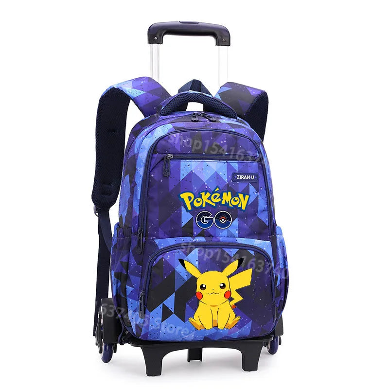 Cartable à Roulette Pokémon 48cm 6 Roues Waterproof