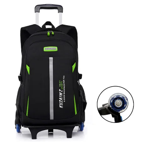 Cartable à Roulette Garçon 50cm Chariot Détachable