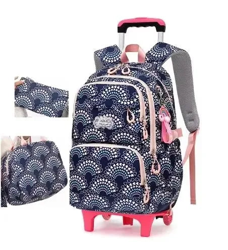 Cartable à Roulette Grand 52cm Set 3 Pièces Waterproof