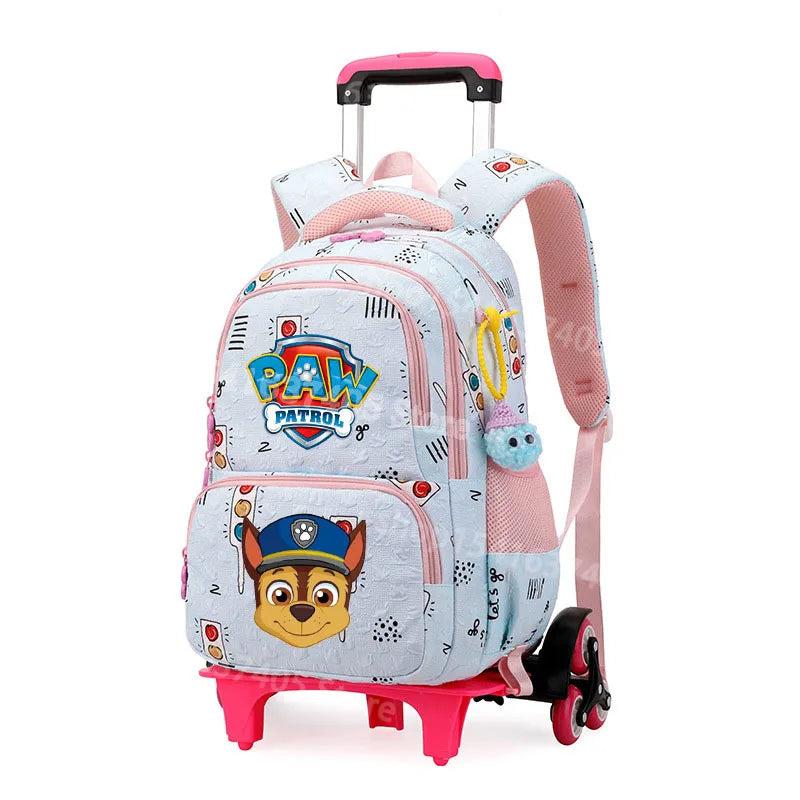 Cartable à Roulette Chiots Sauveteurs Grande Capacité