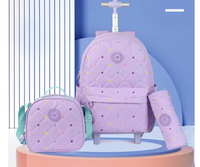Cartable à Roulette Fille 52cm Grand Format Imperméable