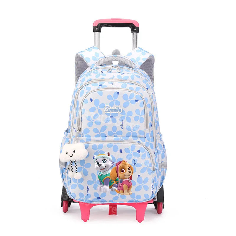 Cartable à Roulette Pat Patrouille 50cm 6 Roues Grande Capacité