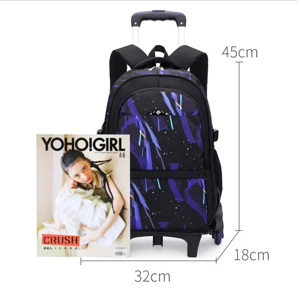 Cartable à Roulette Harry Potter 50cm Léger Waterproof Grande Capacité