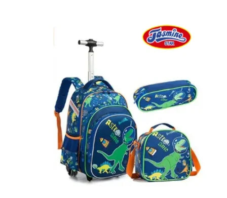 Cartable à Roulette 2 Compartiments 16 Pouces Set
