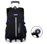 Cartable à Roulette Garçon 50cm Chariot Détachable