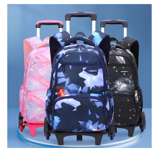 Cartable à Roulette Primaire 42cm 6 Roues Set 3 Pièces