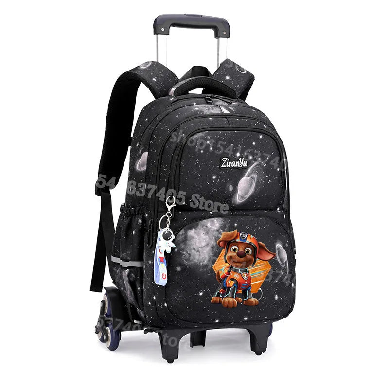 Cartable à Roulette Pat Patrouille 45cm Chiots Set 3 Pièces