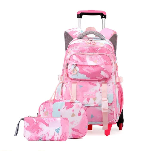 Cartable à Roulette Collège 50cm Set Lunch Bag