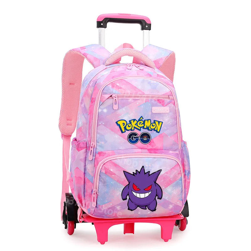 Cartable à Roulette Pokémon 48cm 6 Roues Waterproof