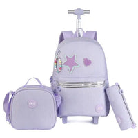 Cartable à Roulette 2 Compartiments Lunch Box Set