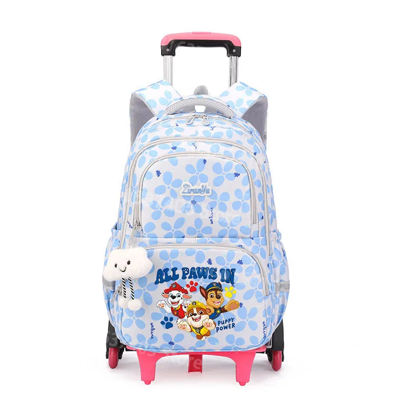 Cartable à Roulette Pat Patrouille 50cm 6 Roues Grande Capacité