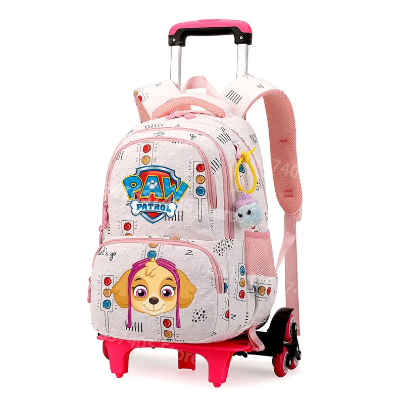 Cartable à Roulette Chiots Sauveteurs Grande Capacité