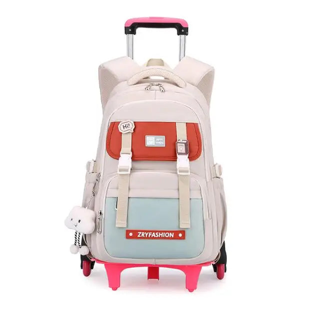Cartable à Roulette Grand 55cm Très Grande Capacité