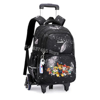 Cartable à Roulette Chiots Sauveteurs 6 Roues Fond Étoilé