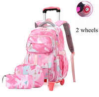Cartable à Roulette Collège 50cm Set Lunch Bag