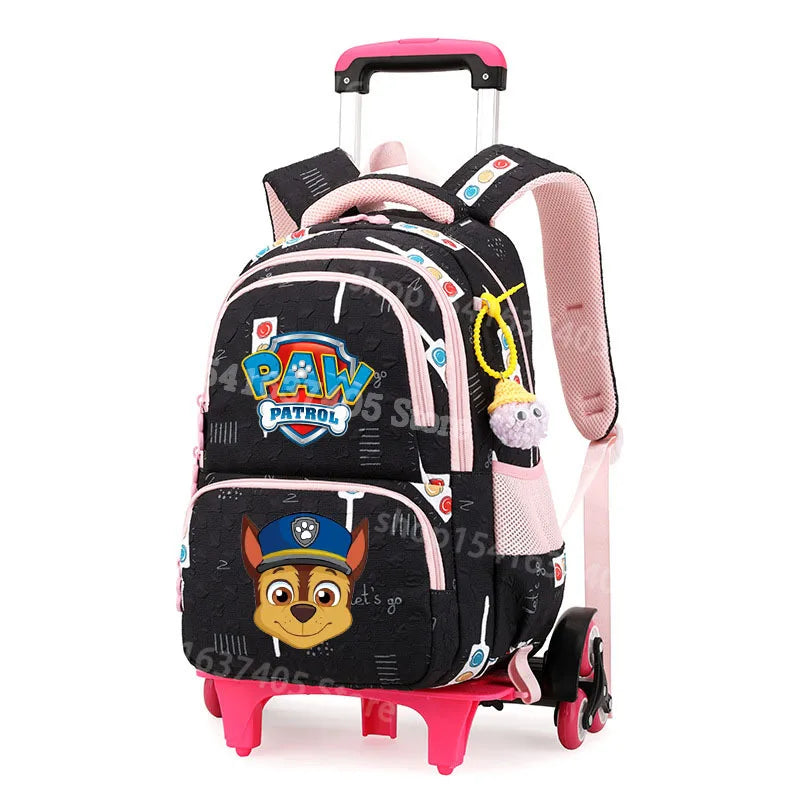 Cartable à Roulette Chiots Sauveteurs Grande Capacité