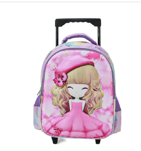 Cartable à Roulette Maternelle 43cm Licorne Set