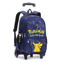 Cartable à Roulette Pokémon 45cm Pikachu Set 3 Pièces