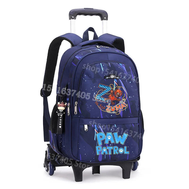Cartable à Roulette Chiots Sauveteurs 6 Roues Imperméable