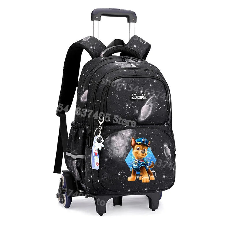 Cartable à Roulette Pat Patrouille 45cm Chiots Set 3 Pièces