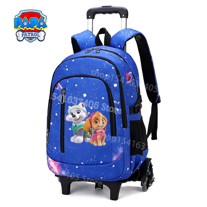 Cartable à Roulette Pat Patrouille 48cm 6 Roues Waterproof