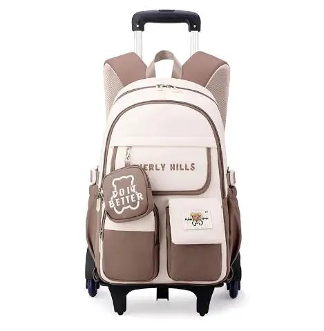 Cartable à Roulette Primaire 45cm Mixte Oxford Résistant