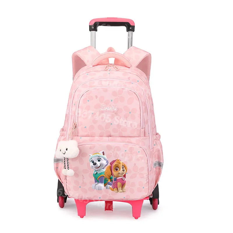 Cartable à Roulette Pat Patrouille 50cm 6 Roues Grande Capacité