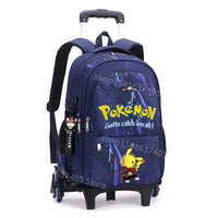 Cartable à Roulette Pokémon 45cm Pikachu Set 3 Pièces