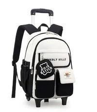 Cartable à Roulette Primaire 45cm Mixte Oxford Résistant