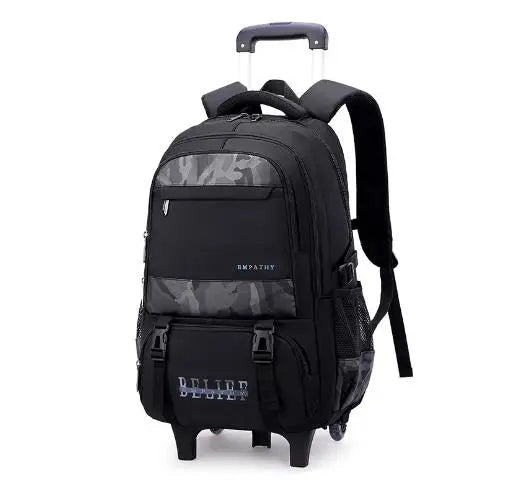 Cartable à Roulette Garçon 51cm Grand Format Oxford