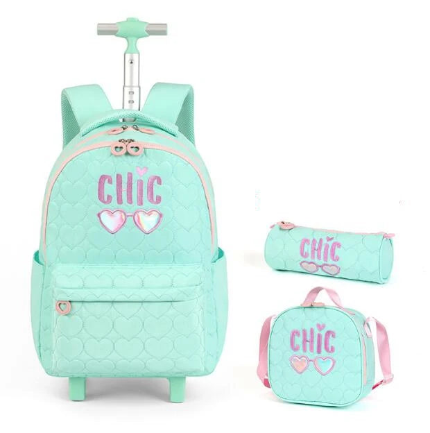 Cartable à Roulette Lycee Adulte 52cm Lunch Bag Set