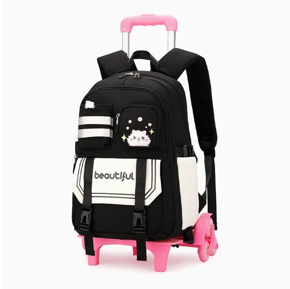 Cartable à Roulette Collège 53cm Polyvalent Oxford