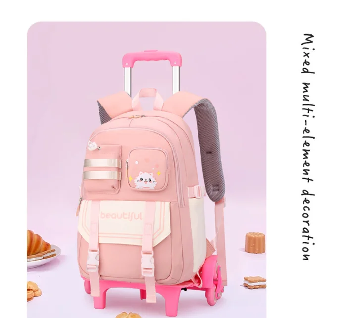 Cartable à Roulette Collège 53cm Polyvalent Oxford