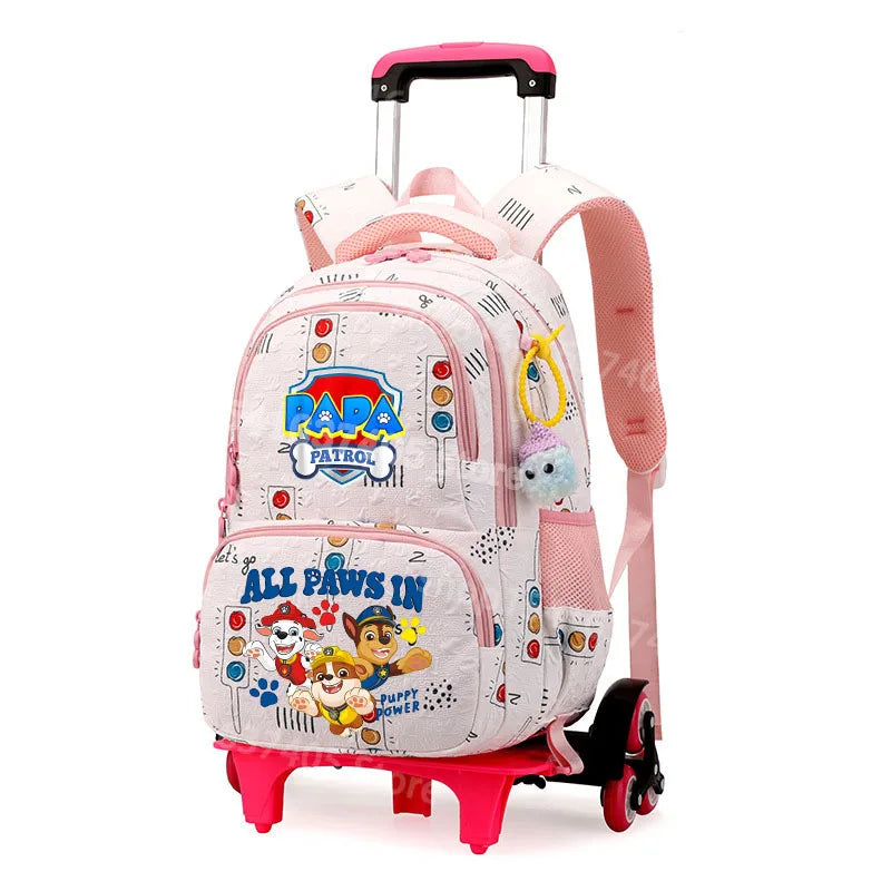 Cartable à Roulette Chiots Sauveteurs 2 en 1 Monte-Escaliers Laptop