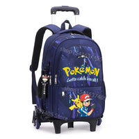Cartable à Roulette Pokémon 45cm Pikachu Set 3 Pièces