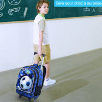 Cartable à Roulette Football 42cm Compact
