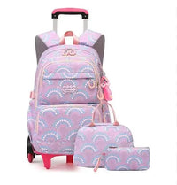 Cartable à Roulette Grand 52cm Set 3 Pièces Waterproof