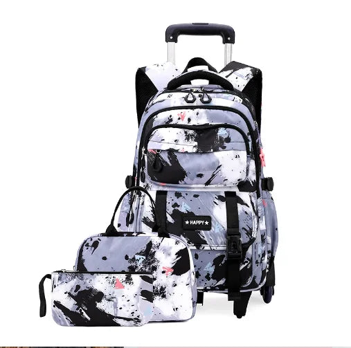 Cartable à Roulette Collège 50cm Set Lunch Bag