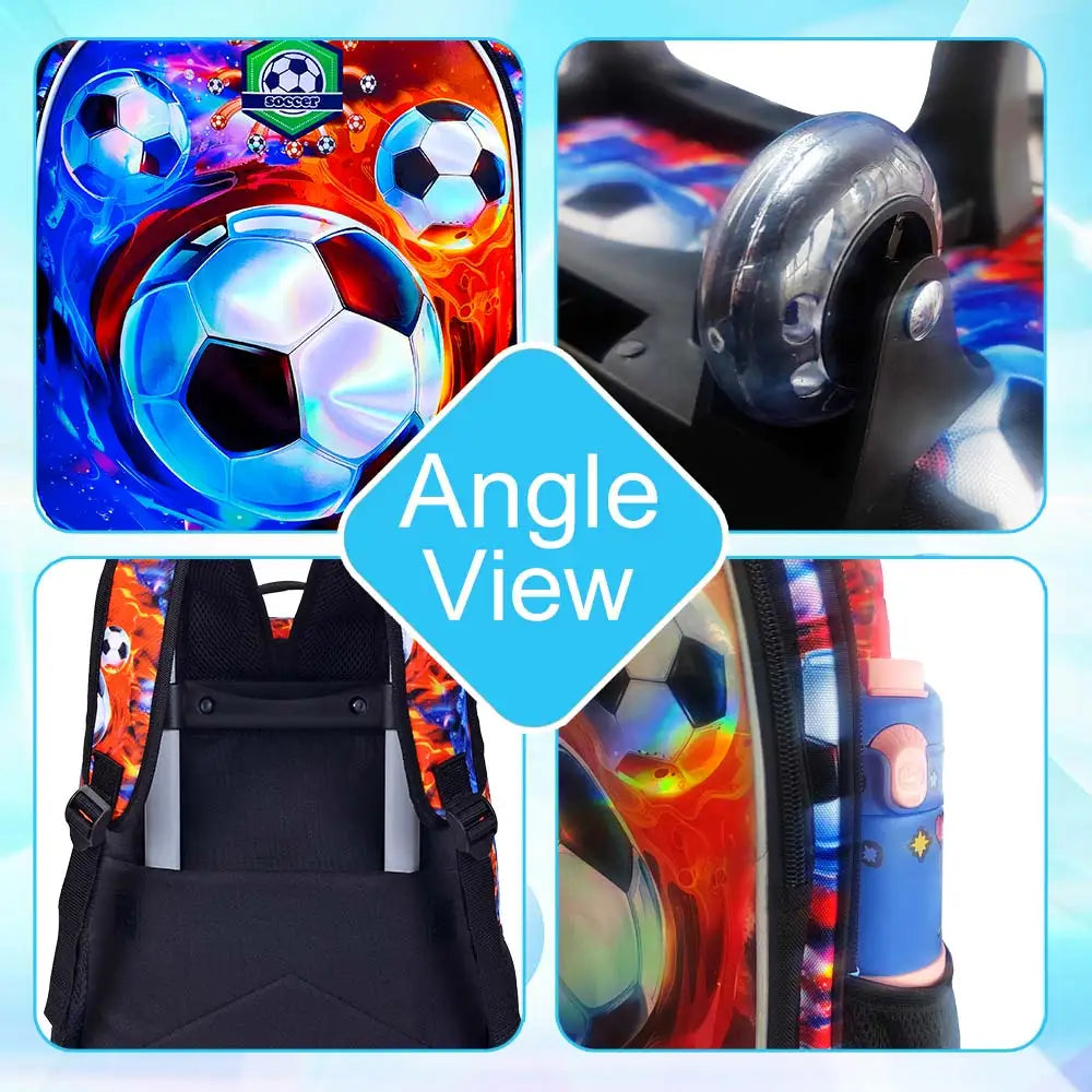 Cartable à Roulette Football 45cm