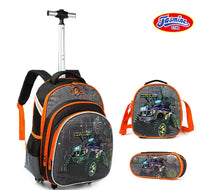 Cartable à Roulette 2 Compartiments 16 Pouces Set
