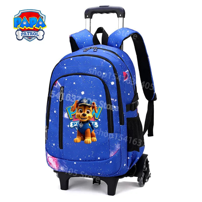 Cartable à Roulette Pat Patrouille 48cm 6 Roues Waterproof