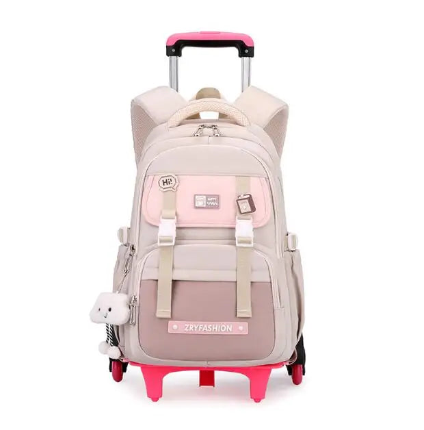 Cartable à Roulette Grand 55cm Très Grande Capacité