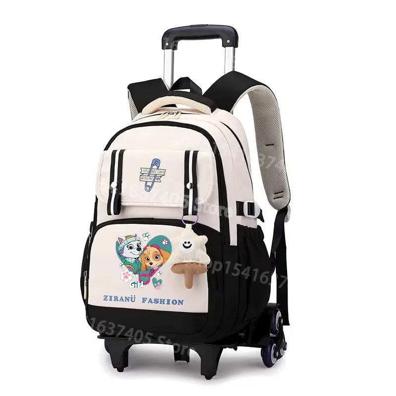 Cartable à Roulette Pat Patrouille 6 Roues Lavable