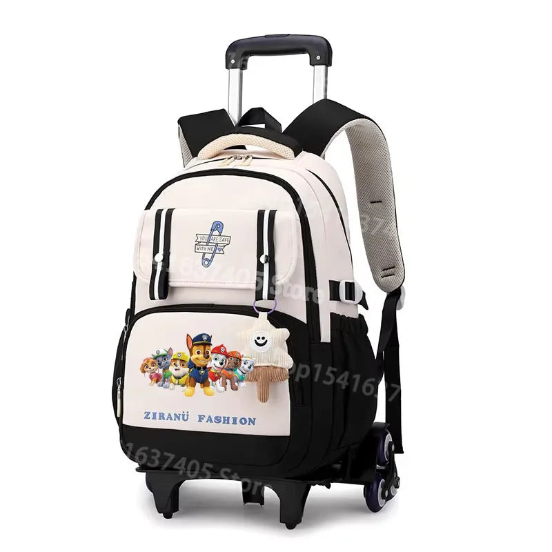 Cartable à Roulette Pat Patrouille 6 Roues Lavable