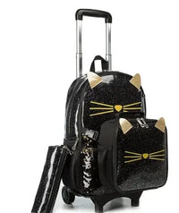 Cartable à Roulette 25L Polyester Imperméable Set