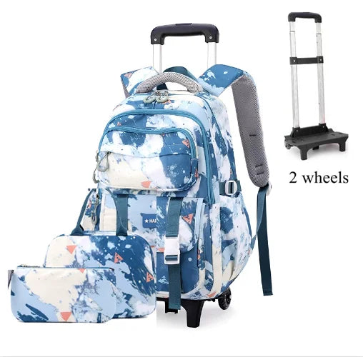 Cartable à Roulette Collège 50cm Set Lunch Bag