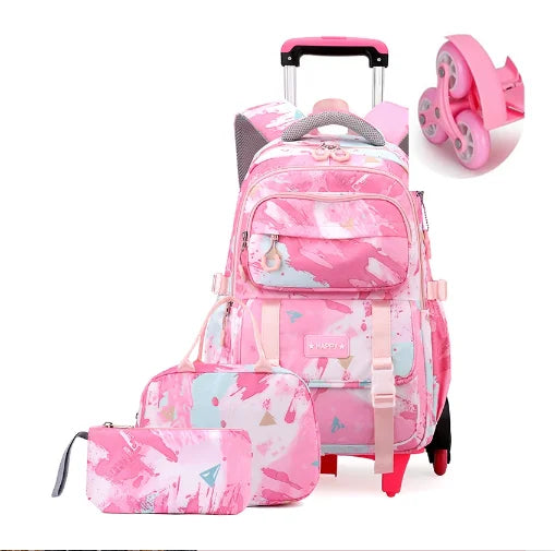 Cartable à Roulette Collège 50cm Set Lunch Bag