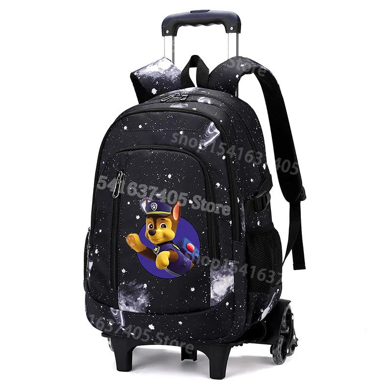 Cartable à Roulette Pat Patrouille 52cm 2 en 1 Monte-Escaliers